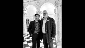 Miguel Naddaf con el violoncelista y director de orquesta Dmitry Yablonsky
